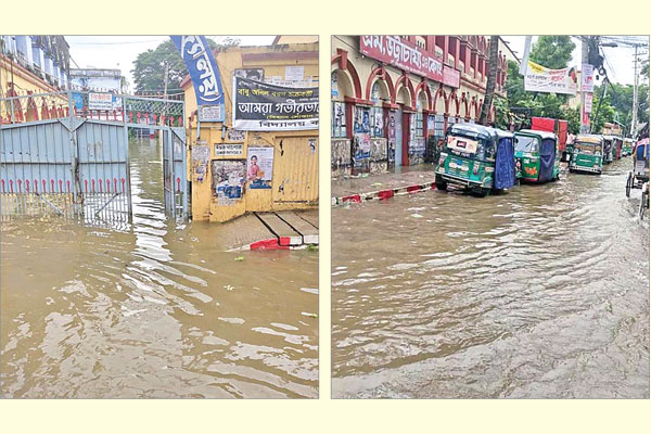 বৃষ্টি হলেই ডুবে যায় কুমিল্লা শহর