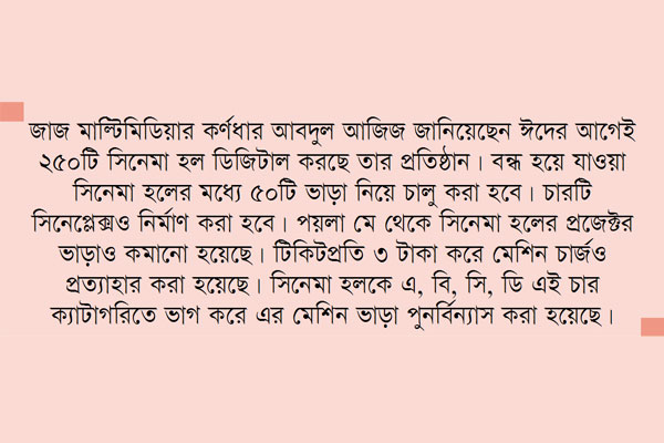 সিনেমা হলের সুদিন ফিরছে