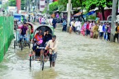 ফের প্লাবিত চট্টগ্রামের নিম্নাঞ্চল