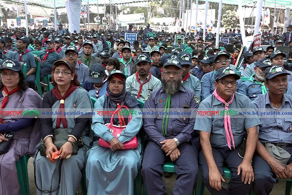 টাঙ্গাইলকে শতভাগ স্কাউট জেলা ঘোষণার আনুষ্ঠানিক স্বীকৃতি