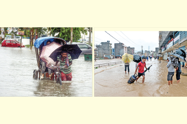 ভয়াবহ বন্যার কবলে ভারত ও নেপাল