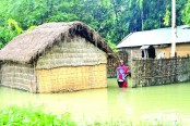 পানির ঢলে ভোগান্তি সারা দেশে 