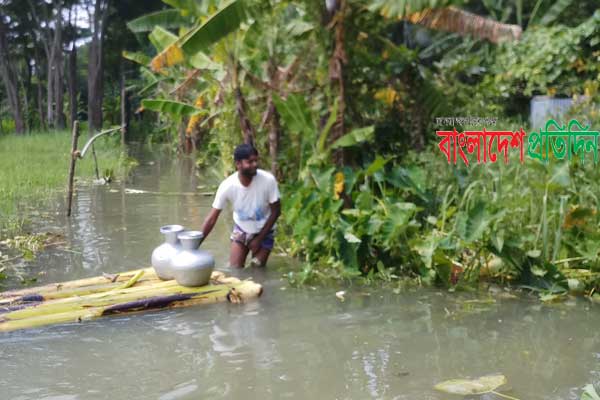 করোনা, বন্যা ও ভাঙনের বিরুদ্ধে ত্রিমুখী লড়াই, দিশেহারা চরাঞ্চলের মানুষ