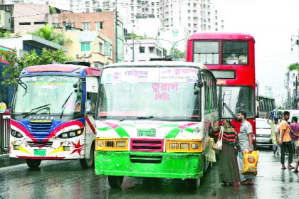 বাস নৈরাজ্যেই রাজধানীর যানজট