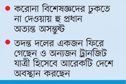 বিশ্ব স্বাস্থ্য সংস্থার বিশেষজ্ঞদের ঢুকতেই দিল না চীন