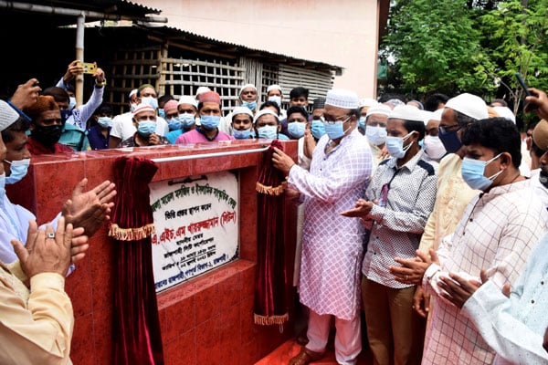 রাজশাহীতে মডেল মসজিদের ভিত্তিপ্রস্তর স্থাপন 

