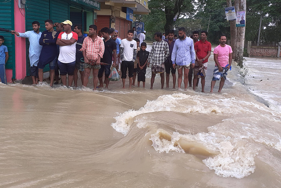 বিশ্বনাথে বাড়ছে পানি, নিম্নাঞ্চল প্লাবিত