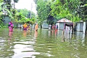 পানিবন্দি হাজারো মানুষ, খোলা আকাশের নিচে ভাঙনকবলিতরা