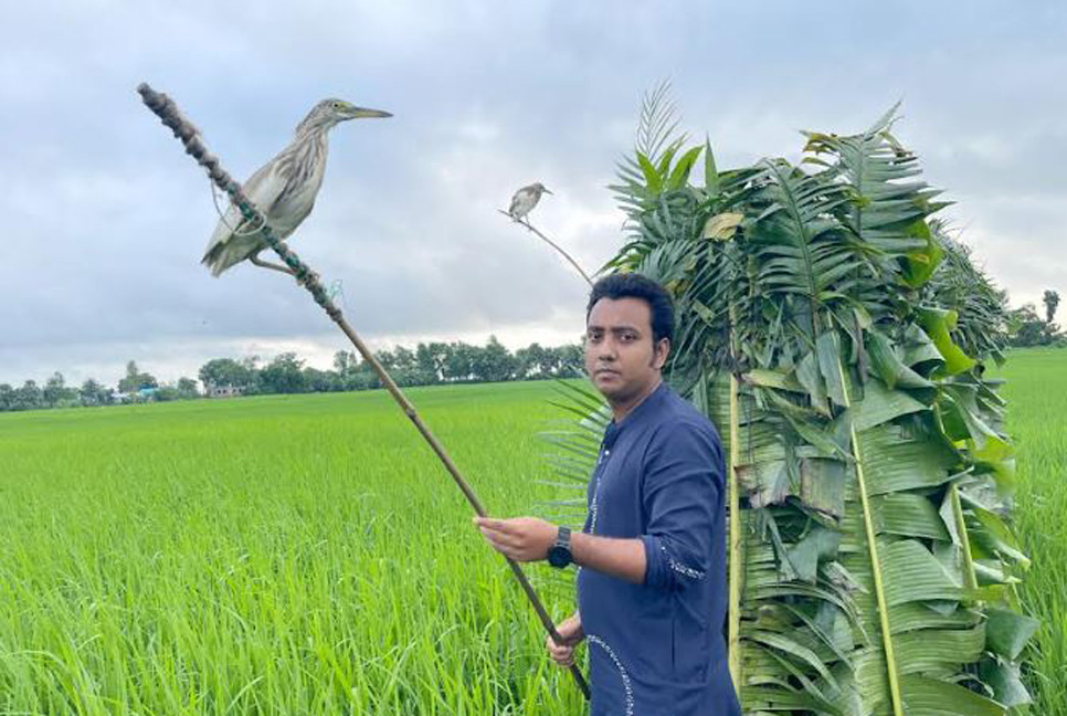 ফাঁদ থেকে উদ্ধার হওয়া ২০ বক পাখি অবমুক্ত