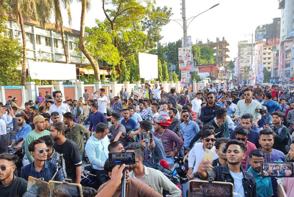 সিলেটে বিএনপির সমাবেশের একদিন আগে ছাত্রলীগের শোডাউন

