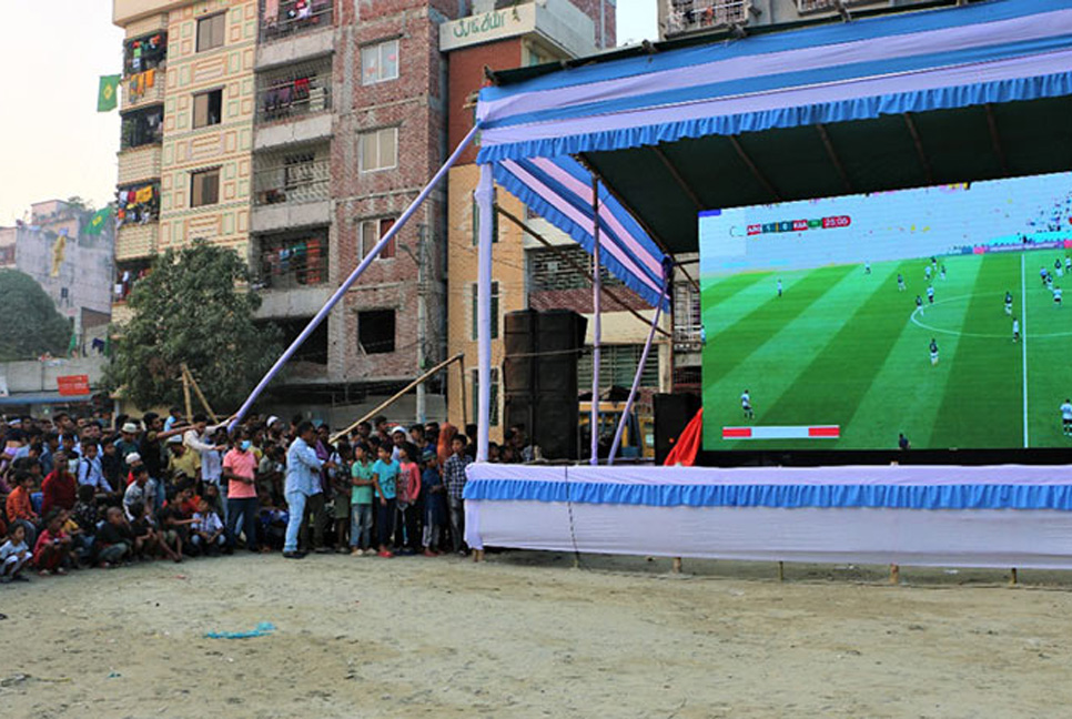 বিশ্বকাপের সব খেলা ৯টি স্থানে বড়পর্দায় দেখাচ্ছে ডিএনসিসি

