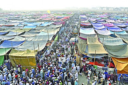 লাখো মুসল্লি তুরাগ তীরে, আজ আখেরি মোনাজাত