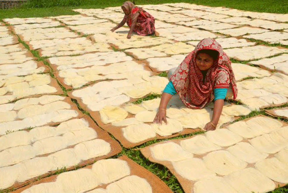 কাঁচামালের মূল্যবৃদ্ধিতে সাদা সেমাই পল্লীতে নেই ব্যস্ততা 