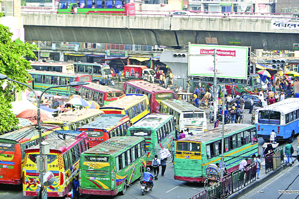 তীব্র যানজট