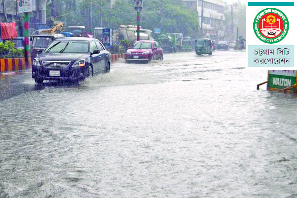 অল্প বৃষ্টিতেই ডুবছে নগর