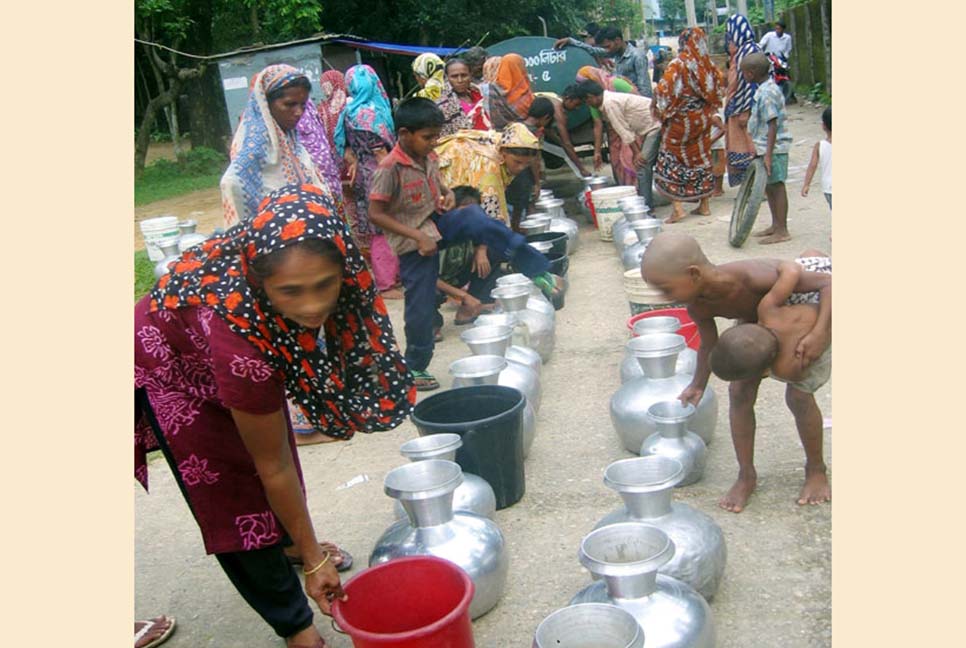 সিলেটে পানির জন্য হাহাকার

