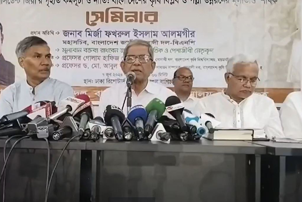 কালো টাকা ও দুর্নীতিকে উৎসাহিত করার বাজেট : মির্জা ফখরুল 

