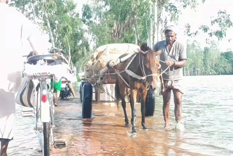 কুড়িগ্রামে কমছে নদীর পানি, বন্যা পরিস্থিতির উন্নতি