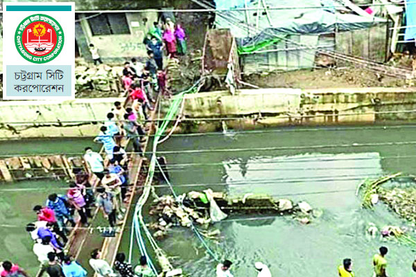 নালায় পড়ে মৃত্যু ঠেকাতে বাঁশ-রশির ঘেরাও!