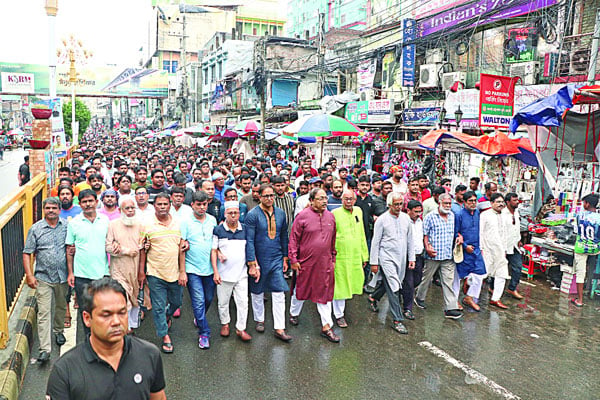 সিলেট ও রাজশাহীতে নৈরাজ্যের বিরুদ্ধে সভাসমাবেশ