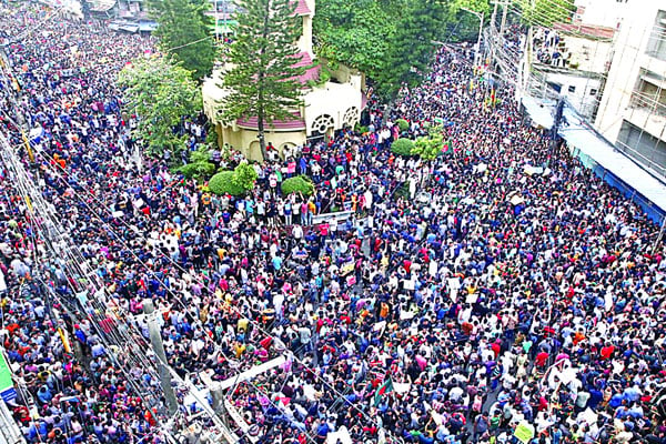 সংখ্যালঘুদের ওপর হামলার প্রতিবাদে সারা দেশে বিক্ষোভ