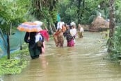 নোয়াখালীতে ফের বন্যার শঙ্কা, বাড়ছে দুর্ভোগ

