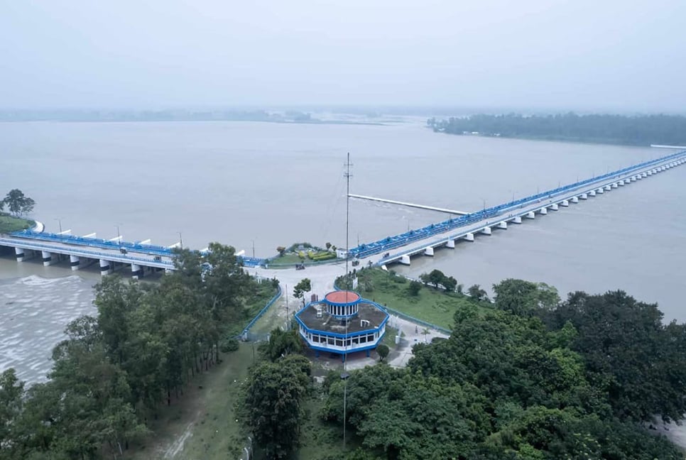 তিস্তায় পানি বেড়ে ডিমলার নিম্নাঞ্চল প্লাবিত