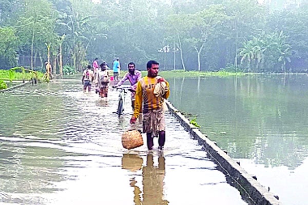 নির্ঘুম রাত ভাঙন আতঙ্কে