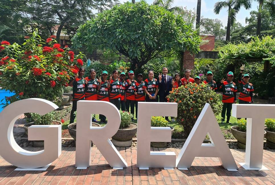 UK deputy envoy hosts Bangladesh girls’ football team