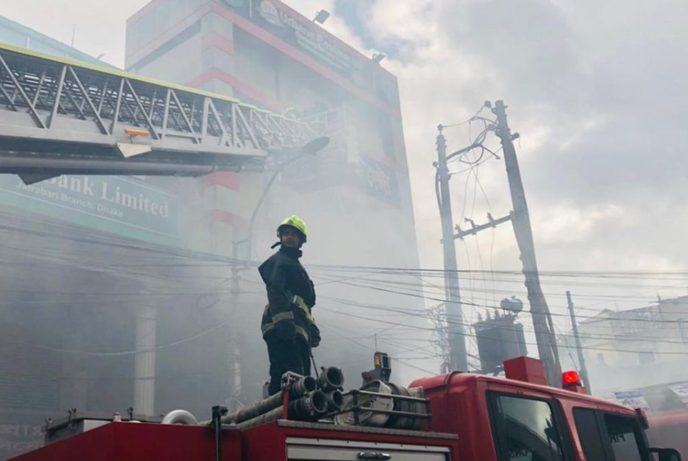 Restaurant catches fire in city