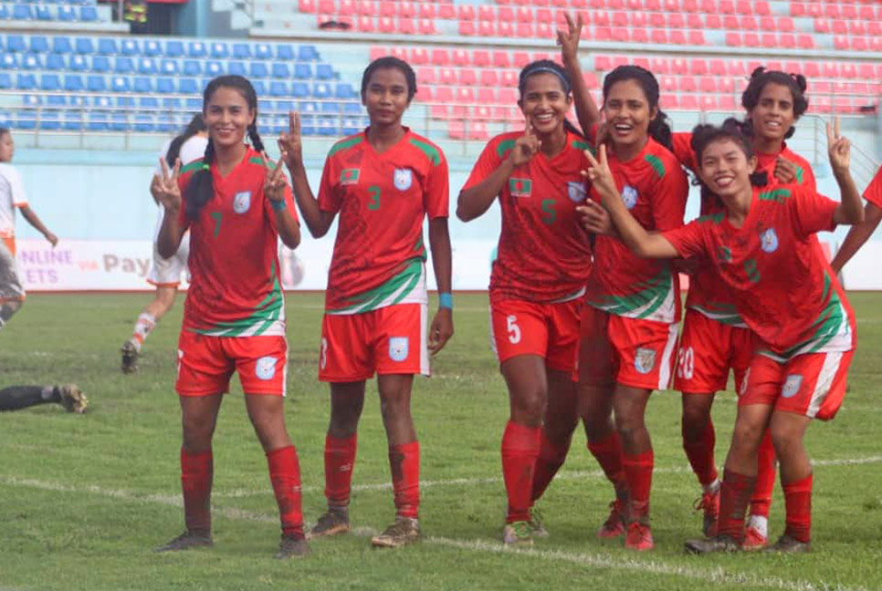 Bangladesh reaches final by crushing Bhutan 8-0