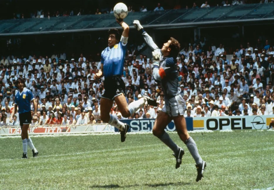 Maradona's 'Hand of God' ball expected to collect up to $3.3m at auction