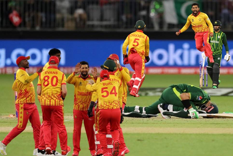 World Cup T20: Zimbabwe stun Pakistan in last-ball thriller