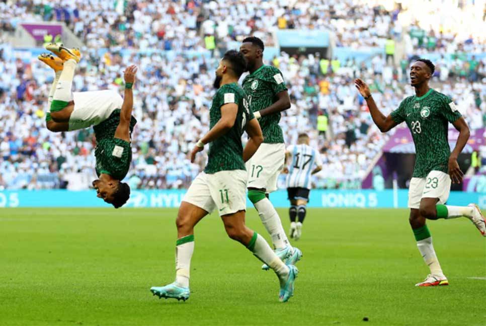 Saudi Arabia thrush Argentina in the World Cup