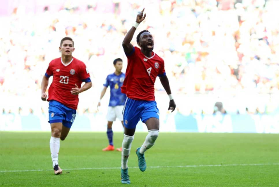 Costa Rica stun Japan in 1-0 win