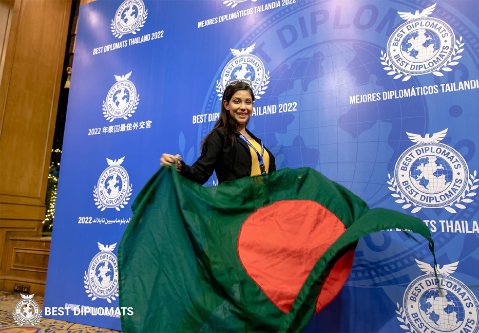Bangladesh wins the Best Diplomat Award 2022 for 2nd time through Nanziba

