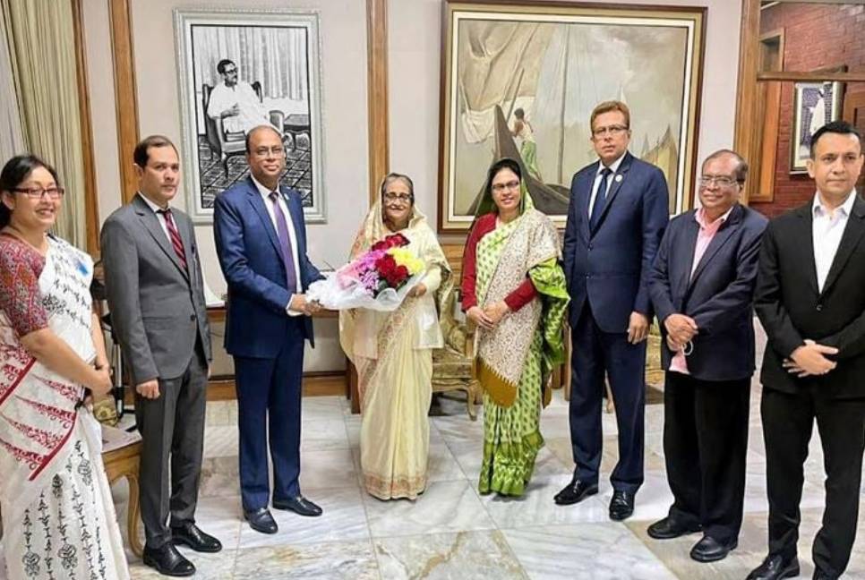 PMO greets Hasina on her reelection as AL chief