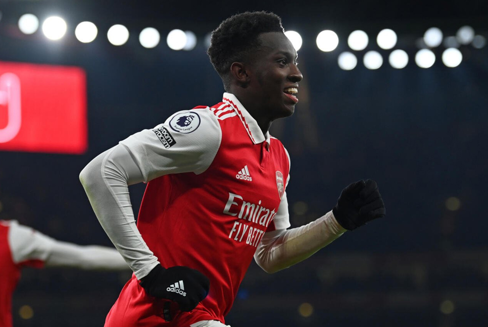Nketiah winner sees Arsenal past Man Utd, Haaland hat-trick tames Wolves