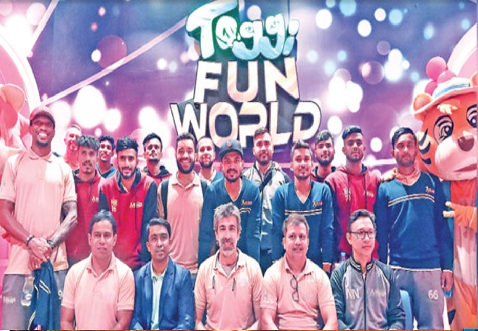 Bashundhara Kings players enjoy euphoric moments at Toggi Fun World