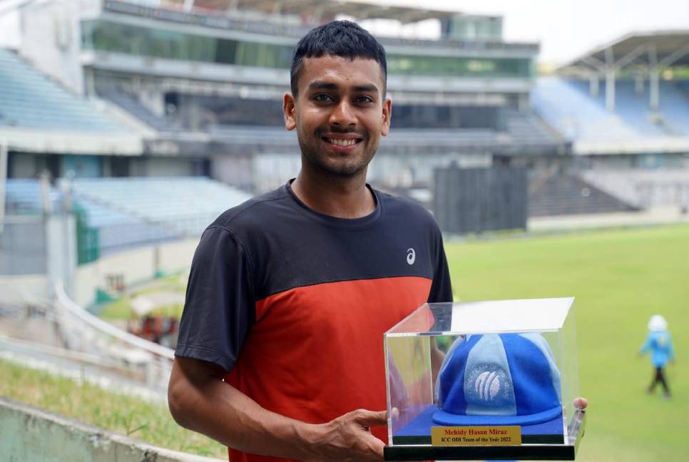 Mehidy Hasan Miraz gets recognition cap from ICC