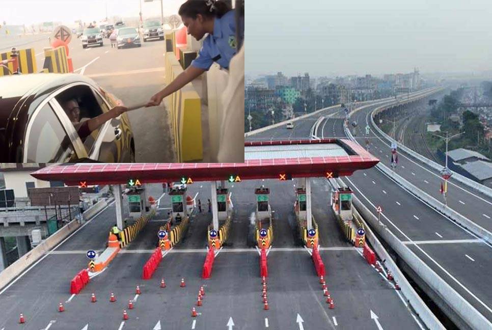 PM pays first toll on elevated expressway
