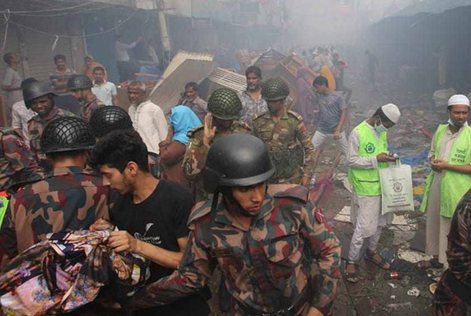 Mohammadpur Krishi Market fire under control