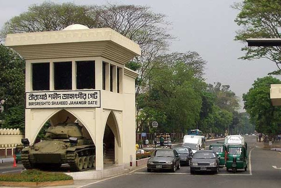Traffic to be restricted at Dhaka Cantonment on Nov 21