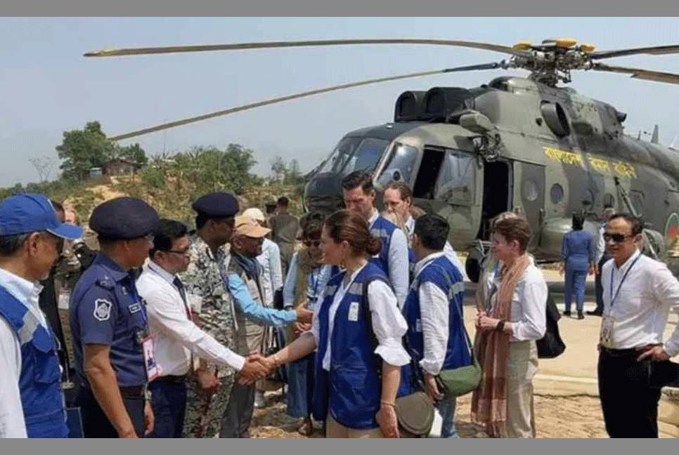 Princess Victoria visits Rohingya camp in Cox’s Bazar