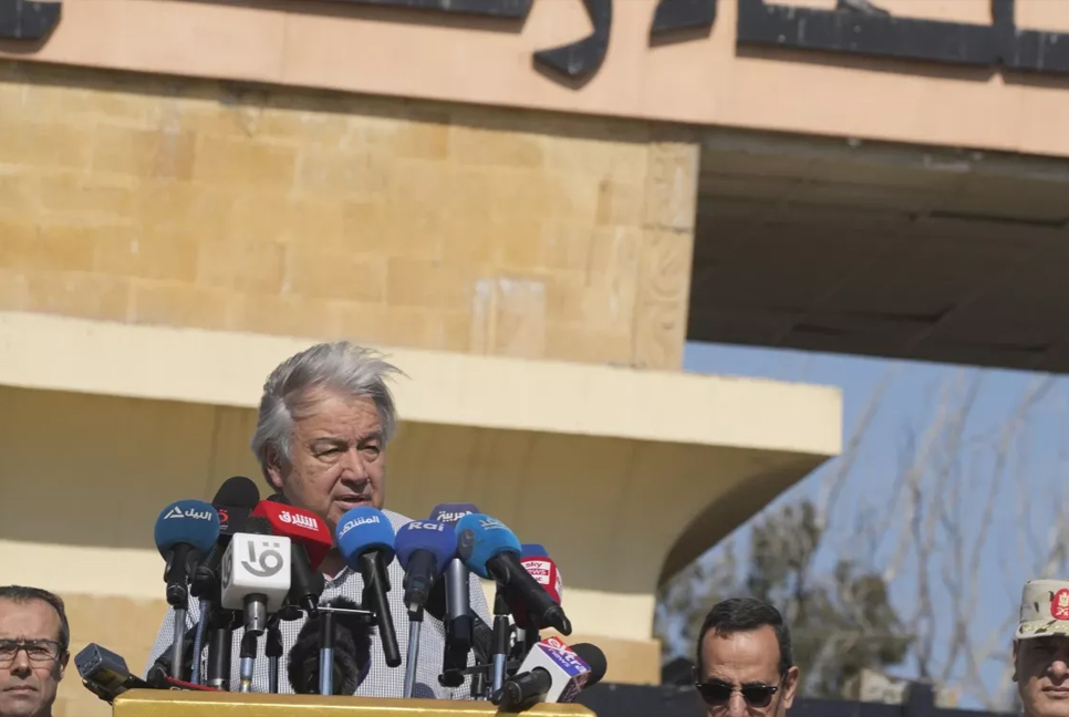 It's time to 'truly flood' Gaza with aid and calls starvation there an outrage: Guterres