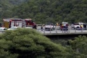 Bus in South Africa plunges off bridge killing 45 people