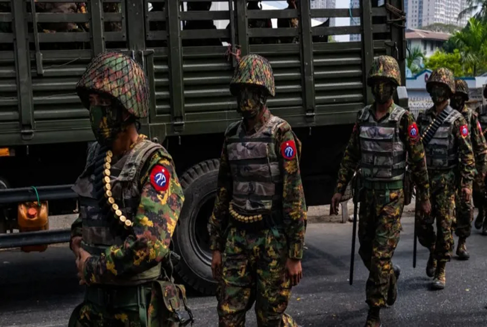 Rebel groups capture Myanwaddy town on Thailand border in Myanmar