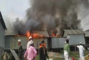 Fire guts 30 shops in Shariatpur on Eid day