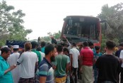 Two dead, 20 injured in Mymensingh bus crash 