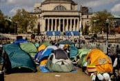 Columbia University students vow to continue anti-war protest amid standoff with administrators
